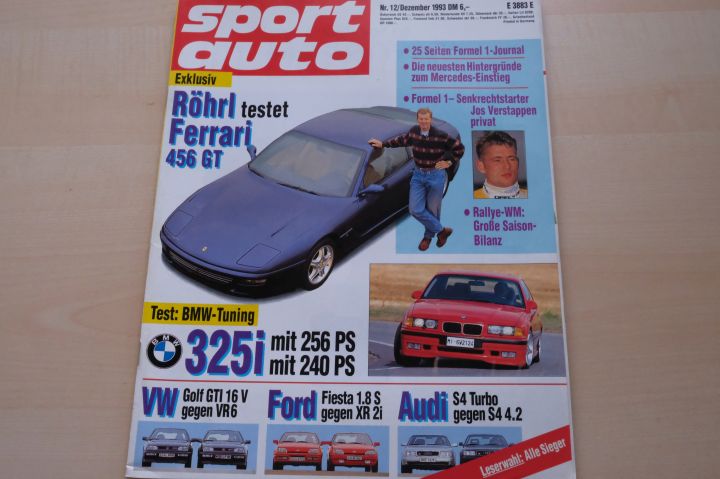 Deckblatt Sport Auto (12/1993)